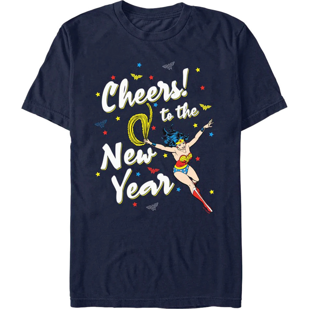 Cheers To The New Year Wonder Woman Dc Comics Tshirt